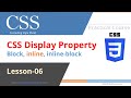 CSS Block - inline - inline-block Display Properties
