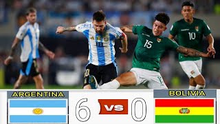 Argentina vs Bolivia(6-0) highlights world cup qualifiers