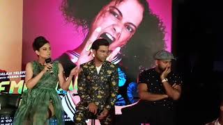Kangana Ranaut got angry on a Journalist in a Press conference on music launch of Judgementallhaikya