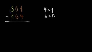 Písemné odčítání: Přechod přes 10 (ultratěžké) | Sčítání a odčítání | Khan Academy