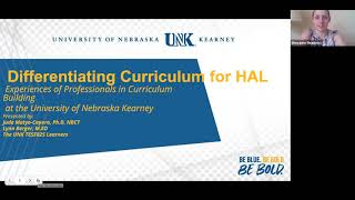 Differentiating Curriculum for HAL: Experiences of Professionals in Curriculum Building at UNK