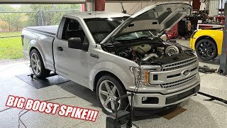 Our Single Turbo Work Truck Just BLEW BY 1000 Horsepower!!! 4x4 Burnouts Are Insane!!!