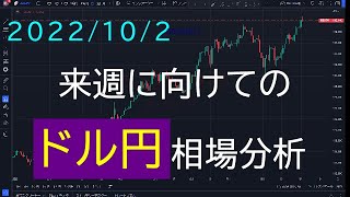 【来週に向けてのドル円相場分析とシナリオ】2022/10/2【当たるも八卦当たらぬも八卦】