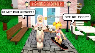Bloxburg Adventures With Goldie My New Roblox Cafe Titi Family Vlog - roblox adopt me baby goldie babysits grandma bloxburg roleplay