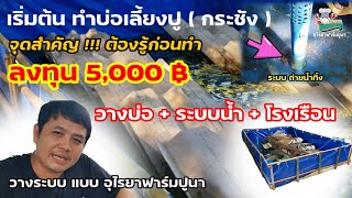 ทําบ่อเลี้ยงปูนา ทำได้ด้วย5000 #อุไรยาฟาร์มปูนา #uraiyafarmpoona