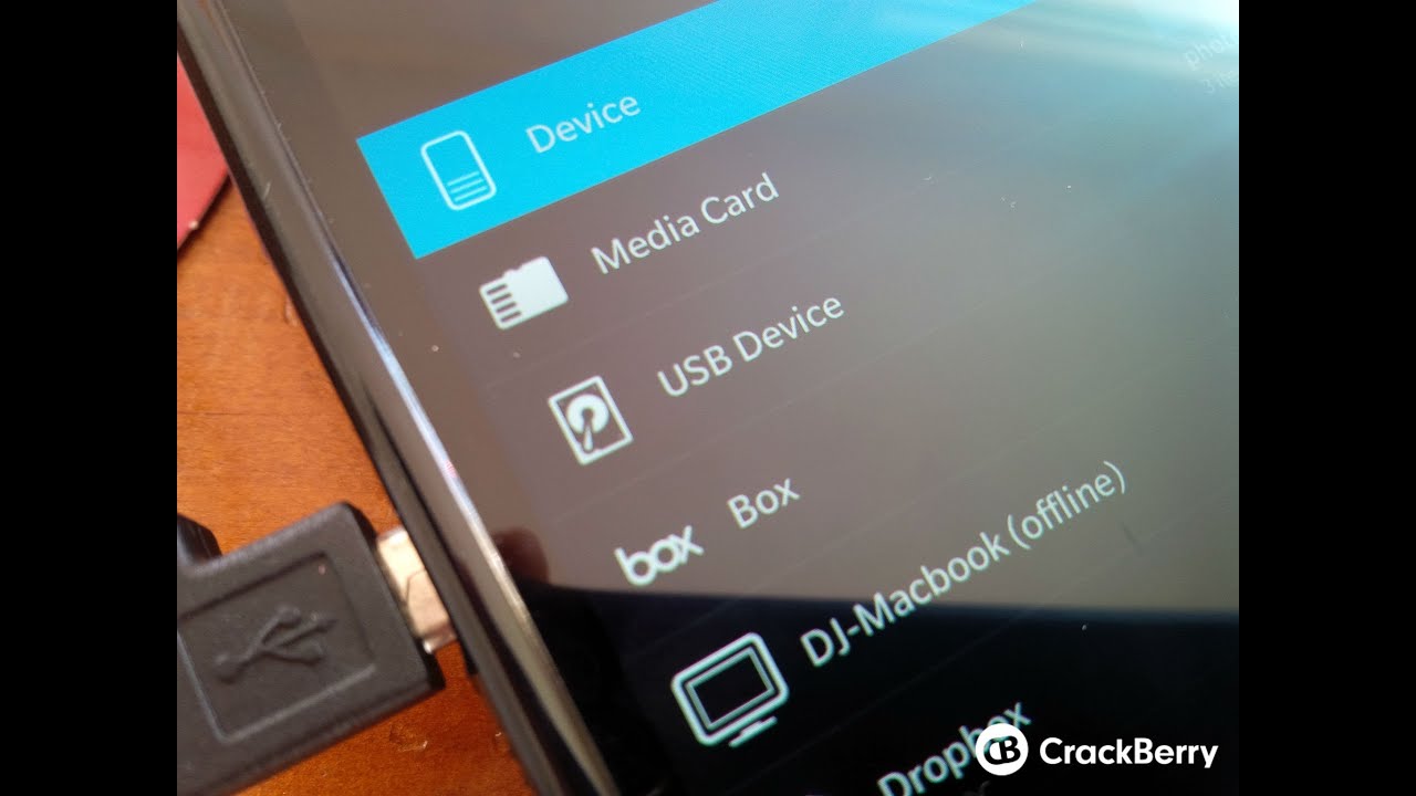 How To Use USB On-The-Go On BlackBerry 10 - YouTube
