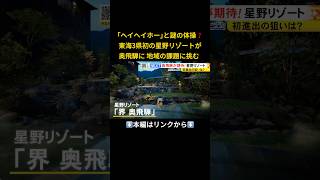 ⬆️本編はリンクから⬆️東海3県初の“星野リゾート”誕生…『界 奥飛騨』が目指す地域文化や伝統の再発信 “曲木”が施設の一部に#shorts