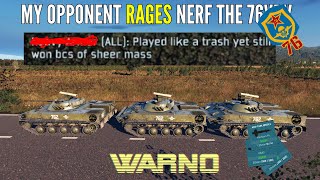 MY OPPONENT RAGES NERF THE 76VDV - 1vs1 Ranked - WARNO