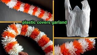 Amazing garland using plastic carry bags/ Diy idea/ garland/toran/decoration garland