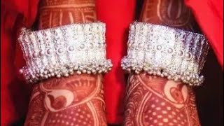 पाजेब की डिजाइन 2022 l new silvar havay anklets design for bridal ll anklet design