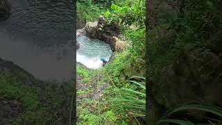 Would you rappel this waterfall in Puerto Rico? #waterfall #swimmingholes #adventure