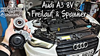 Audi A3 8V | EA288 TDI | Generator Freilauf & Keilriemenspanner wechseln | Drehmomentwerte | Pulley