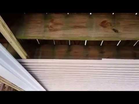 Building a inexpensive ceiling under my existing 2nd story deck. Building a inexpensive ceiling under my existing 2nd story deck.