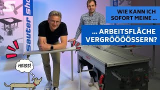 Arbeitsfläche sofort vergrößert! | RUWI Tischverlängerungen | sautershop