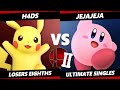 Back in Blood 2 Top 8 - H4DS (Pikachu) Vs. JeJaJeJa (Kirby) SSBU Ultimate Tournament