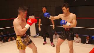 第3試合KROSS×OVER -60Kg KICK王座決定トーナメント準決勝 高橋 宏幸(ネクサスジム) 旭野 穂(Golden Globe)