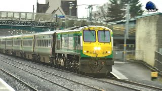 Irish Speedy Trains in Kildare Station, Ireland - 02 January 2024