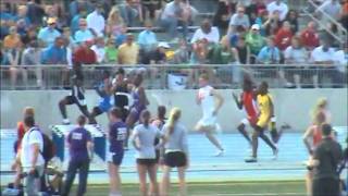 Iowa State Track 2008 - 4A 100 Meter Dash - Jarred Herring, Corey Albrecht, Clint Martin