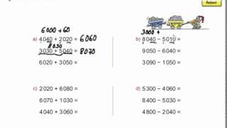 Pamětné sčítání a odčítání do 10 000, Matýskova matematika pro 4.ročník, 1. díl, str. 26, cv. 2