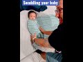 How to swaddle a baby-UNDER A MINUTE!!
