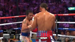 Pacquiao vs  Thurman Round 12 boxing fight HD HD 720p