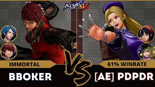 KOF XV🎄BBOKER (Elisabeth/Vice/O.Chris) vs A.E PDPDR (Nakoruru/Hinako/Sylvie)🎄Replay Match - 12/24