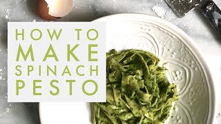 How to Make Spinach Pesto || Cara Di Falco || Cara's Cucina