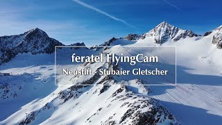 Webcam Neustift – Luftaufnahme vom Skigebiet am Stubaier Gletscher