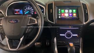 2015-up 2nd Gen Ford Edge with 8” MyFord screen and Sony amp replacing with wireless CarPlay stereo