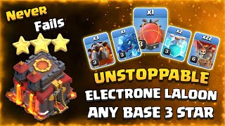 TH10 Electrone Lalo War Attack Strategy | How to Use Electrone Lalo In Clash Of Clans (Explained)