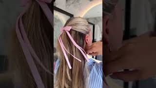 Brushworks Satin Hair Bow Duo – Pink