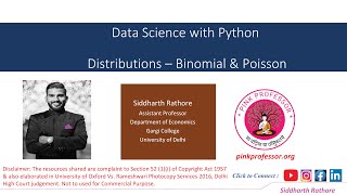 Binomial & Poisson Distribution with Python