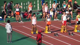 2017.11.12 鞘ヶ谷記録会 中1男子100ｍ決勝2組