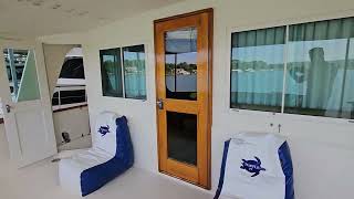 Turtle IV, Hatteras 58 LRC hull number one, exterior tour