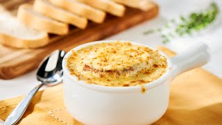 Sopa de Cebolla con Queso Gratinado