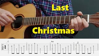 Last Christmas - Wham! - Fingerstyle Guitar Tutorial tabs and chords