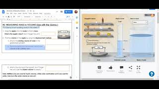 Density Gizmo Activity A, part 1