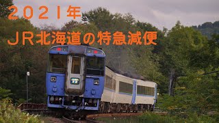 2021年 JR北海道の特急減便について