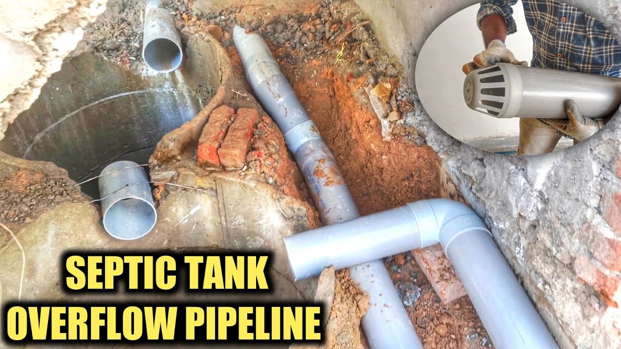 Septic Tank Overflow Pipeline | #septictankpumping Septic Tank And ...