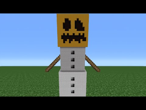 Minecraft Tutorial: How To Make A Snow Golem Statue Minecraft Tutorial: How To Make A Snow Golem Statue