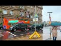 edinburgh scotland rainstorm walking tour 4k hdr