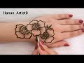 How to draw the rose on hand /henna arabic