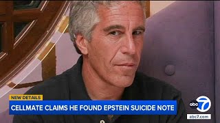 Ex Cellmate Says He Found Suicide Note From Jeffrey Epstein