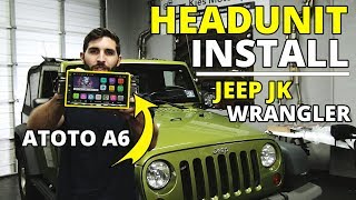 How to Install Android Head Unit ATOTO A6 Pro Jeep Wrangler JK 2007-2018 with Infinity sound system