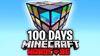 I Survived 100 Days in One Giant Rubik's Cube in Minecraft Hardcore
