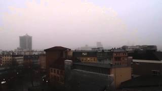 Wintereinbruch mit Gewitter