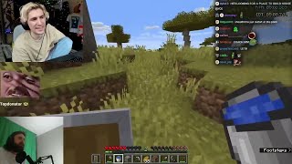xQc Reacts to Forsen trying to beat his Minecraft Speedrun Record