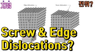 [개념] 전위? Edge and screw dislocations