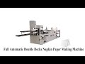 Double Decks Color Printing Non Woven Dispenser Napkin Tissue Making Machine