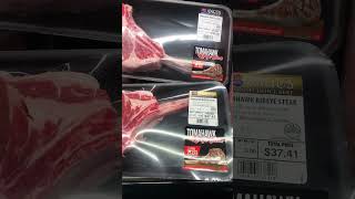 Tomahawk ribeye steaks at Walmart ￼